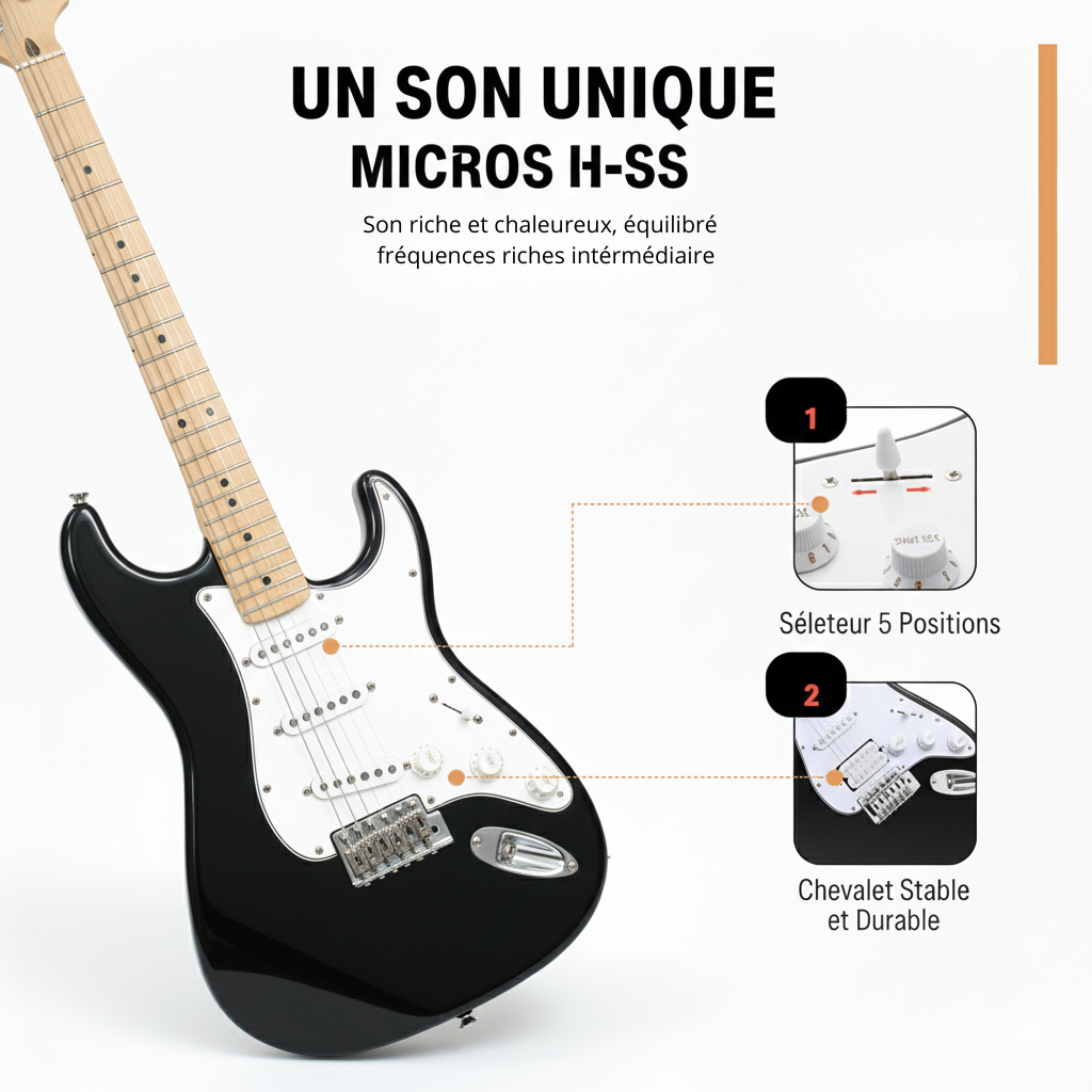Guitare Électrique Pack Complet Débutant